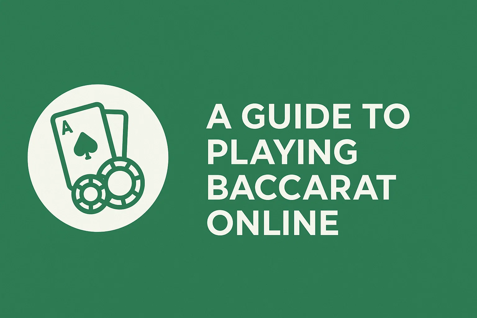 A Guide to Playing Baccarat Online
